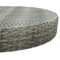 vidaXL Conjunto de bar para jardín 5 pzas ratán sintético gris cojines vidaXL Conjunto de bar para jardín 5 pzas ratán sintético gris cojines