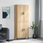 vidaXL Aparador alto madera contrachapada color roble 69,5x34x180 cm vidaXL Aparador alto madera contrachapada color roble 69,5x34x180 cm
