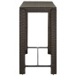 vidaXL Set de bar para jardín 7 pzas y cojines ratán sintético marrón vidaXL Set de bar para jardín 7 pzas y cojines ratán sintético marrón