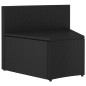 vidaXL Set de sofás de jardín 5 piezas y cojines ratán sintético negro vidaXL Set de sofás de jardín 5 piezas y cojines ratán sintético negro