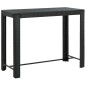 vidaXL Set muebles bar jardín 9 piezas ratán sintético y cojines crema vidaXL Set muebles bar jardín 9 piezas ratán sintético y cojines crema