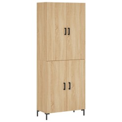 vidaXL Aparador alto madera contrachapada color roble 69,5x34x180 cm