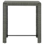 vidaXL Conjunto de bar para jardín 7 pzas ratán sintético gris cojines vidaXL Conjunto de bar para jardín 7 pzas ratán sintético gris cojines