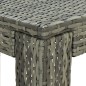 vidaXL Conjunto de bar para jardín 7 pzas ratán sintético gris cojines vidaXL Conjunto de bar para jardín 7 pzas ratán sintético gris cojines