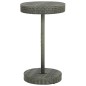 vidaXL Set muebles bar jardín 3 piezas y cojines ratán sintético gris vidaXL Set muebles bar jardín 3 piezas y cojines ratán sintético gris