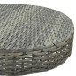 vidaXL Set muebles bar jardín 3 piezas y cojines ratán sintético gris vidaXL Set muebles bar jardín 3 piezas y cojines ratán sintético gris