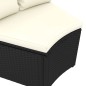vidaXL Set de sofás de jardín 9 piezas y cojines ratán sintético negro vidaXL Set de sofás de jardín 9 piezas y cojines ratán sintético negro
