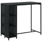 vidaXL Set de bar para jardín 5 pzas y cojines ratán sintético negro vidaXL Set de bar para jardín 5 pzas y cojines ratán sintético negro