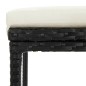 vidaXL Set de bar para jardín 8 piezas y cojines ratán sintético negro vidaXL Set de bar para jardín 8 piezas y cojines ratán sintético negro