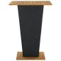 vidaXL Set de muebles de bar de jardín 9 pzas y cojines ratán PE negro vidaXL Set de muebles de bar de jardín 9 pzas y cojines ratán PE negro