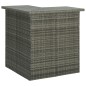vidaXL Set de bar para jardín 16 piezas y cojines ratán sintético gris vidaXL Set de bar para jardín 16 piezas y cojines ratán sintético gris