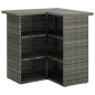 vidaXL Set de bar para jardín 16 piezas y cojines ratán sintético gris vidaXL Set de bar para jardín 16 piezas y cojines ratán sintético gris