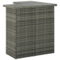 vidaXL Set de bar para jardín 16 piezas y cojines ratán sintético gris vidaXL Set de bar para jardín 16 piezas y cojines ratán sintético gris