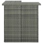 vidaXL Set de bar para jardín 16 piezas y cojines ratán sintético gris vidaXL Set de bar para jardín 16 piezas y cojines ratán sintético gris