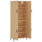 vidaXL Aparador alto madera contrachapada color roble 69,5x34x180 cm vidaXL Aparador alto madera contrachapada color roble 69,5x34x180 cm
