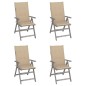 vidaXL Sillas de jardín reclinables 4 uds cojines madera maciza acacia vidaXL Sillas de jardín reclinables 4 uds cojines madera maciza acacia