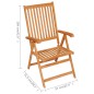 vidaXL Sillas de jardín 6 uds madera maciza teca cojines color crema vidaXL Sillas de jardín 6 uds madera maciza teca cojines color crema