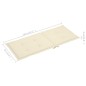 vidaXL Sillas de jardín 6 uds madera maciza teca cojines color crema vidaXL Sillas de jardín 6 uds madera maciza teca cojines color crema