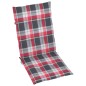 vidaXL Sillas de jardín 4 uds madera maciza teca cojines cuadros rojos vidaXL Sillas de jardín 4 uds madera maciza teca cojines cuadros rojos