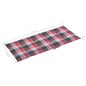 vidaXL Sillas de jardín 4 uds madera maciza teca cojines cuadros rojos vidaXL Sillas de jardín 4 uds madera maciza teca cojines cuadros rojos