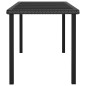 vidaXL Conjunto de comedor de jardín 9 piezas ratán sintético negro vidaXL Conjunto de comedor de jardín 9 piezas ratán sintético negro