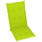 vidaXL Sillas de jardín 4 uds madera maciza teca cojines verde brillo vidaXL Sillas de jardín 4 uds madera maciza teca cojines verde brillo
