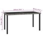 vidaXL Juego de comedor para jardín 7 piezas ratán sintético gris vidaXL Juego de comedor para jardín 7 piezas ratán sintético gris