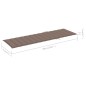 vidaXL Tumbona con cojín gris taupé madera de pino impregnada
