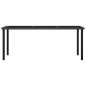 vidaXL Conjunto de comedor de jardín 7 piezas ratán sintético negro vidaXL Conjunto de comedor de jardín 7 piezas ratán sintético negro