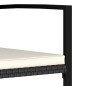 vidaXL Conjunto de comedor de jardín 7 piezas ratán sintético negro vidaXL Conjunto de comedor de jardín 7 piezas ratán sintético negro