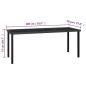 vidaXL Conjunto de comedor de jardín 7 piezas ratán sintético negro vidaXL Conjunto de comedor de jardín 7 piezas ratán sintético negro