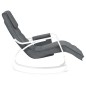 vidaXL Silla mecedora de tela gris oscuro vidaXL Silla mecedora de tela gris oscuro