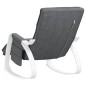 vidaXL Silla mecedora de tela gris oscuro vidaXL Silla mecedora de tela gris oscuro