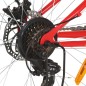 vidaXL Bicicleta de montaña 21 velocidades rueda 26 pulgadas 42cm rojo vidaXL Bicicleta de montaña 21 velocidades rueda 26 pulgadas 42cm rojo