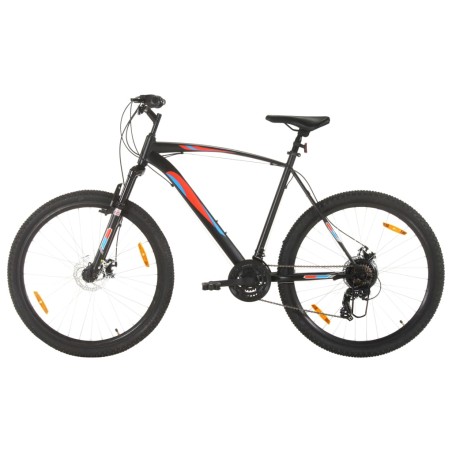 vidaXL Bicicleta montaña 21 velocidades 29 pulgadas rueda 53 cm negro