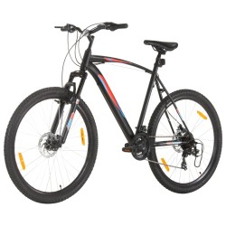vidaXL Bicicleta montaña 21 velocidades 29 pulgadas rueda 53 cm negro