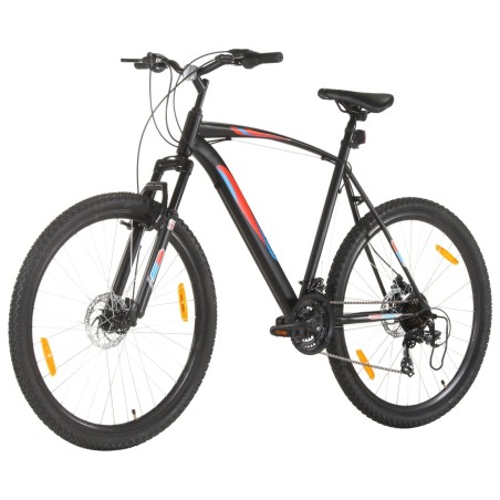 vidaXL Bicicleta montaña 21 velocidades 29 pulgadas rueda 53 cm negro