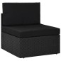vidaXL Set de muebles de jardín 9 pzas ratán sintético y cojines negro vidaXL Set de muebles de jardín 9 pzas ratán sintético y cojines negro
