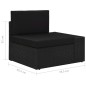 vidaXL Set de muebles de jardín 9 pzas ratán sintético y cojines negro vidaXL Set de muebles de jardín 9 pzas ratán sintético y cojines negro