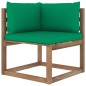 vidaXL Set de jardín palets 3 pzas con cojines madera pino impregnada vidaXL Set de jardín palets 3 pzas con cojines madera pino impregnada