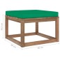 vidaXL Set de jardín palets 3 pzas con cojines madera pino impregnada vidaXL Set de jardín palets 3 pzas con cojines madera pino impregnada