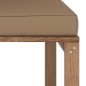vidaXL Sofá de jardín central de palets con cojines taupe vidaXL Sofá de jardín central de palets con cojines taupe