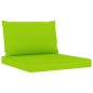 vidaXL Juego de muebles de jardín 5 piezas con cojines verde lima vidaXL Juego de muebles de jardín 5 piezas con cojines verde lima