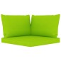 vidaXL Juego de muebles de jardín 5 piezas con cojines verde lima vidaXL Juego de muebles de jardín 5 piezas con cojines verde lima