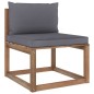 vidaXL Muebles de jardín de palets 7 pzs con cojines madera impregnada vidaXL Muebles de jardín de palets 7 pzs con cojines madera impregnada