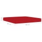 vidaXL Juego de muebles de jardín 8 piezas con cojines rojos vidaXL Juego de muebles de jardín 8 piezas con cojines rojos