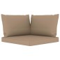 vidaXL Juego de muebles de jardín 9 piezas con cojines gris taupe vidaXL Juego de muebles de jardín 9 piezas con cojines gris taupe