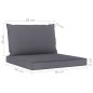 vidaXL Juego de muebles de jardín 10 piezas con cojines gris antracita vidaXL Juego de muebles de jardín 10 piezas con cojines gris antracita