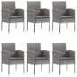 vidaXL Juego de comedor para jardín de 7 piezas gris vidaXL Juego de comedor para jardín de 7 piezas gris
