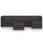 vidaXL Set de muebles de jardín 6 pzas madera de pino impregnada gris vidaXL Set de muebles de jardín 6 pzas madera de pino impregnada gris